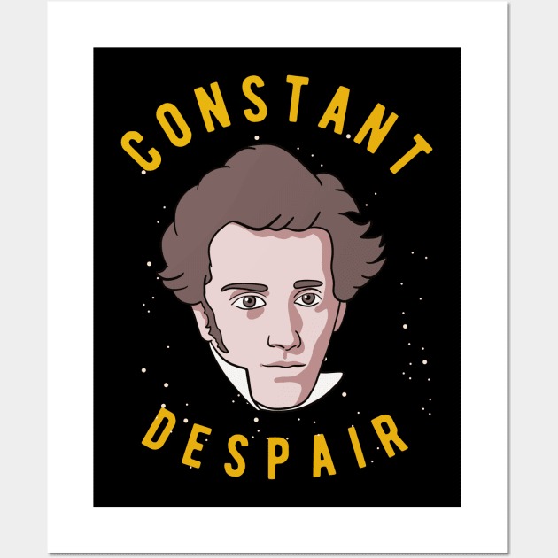 Soren Kierkegaard - Constant Despair Wall Art by isstgeschichte